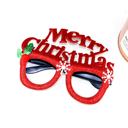 Christmas Glasses Frame Christmas Party Supplies Christmas Gift Christmas Decoration Glasses Santa Claus Glasses Factory
