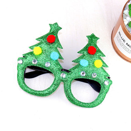 Christmas Glasses Frame Christmas Party Supplies Christmas Gift Christmas Decoration Glasses Santa Claus Glasses Factory