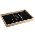 Bamboo necklace plate Black Velvet