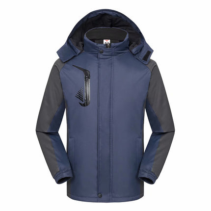 Velvet Thickeneded Jacket with Custom Printed Logo, Corporate Work Clothes, Windproof and Waterproof Warm Jacket, Advertising Shirt