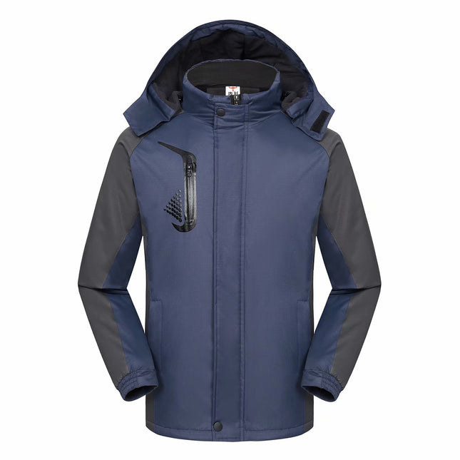 Velvet Thickeneded Jacket with Custom Printed Logo, Corporate Work Clothes, Windproof and Waterproof Warm Jacket, Advertising Shirt