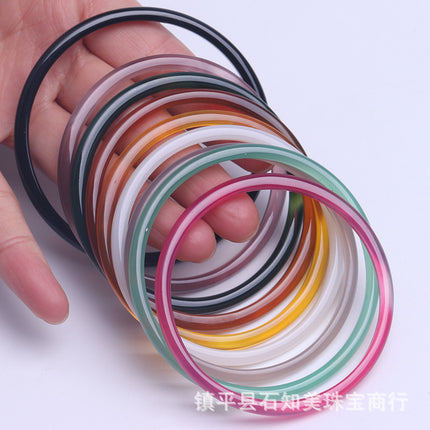 Ice Fine Line Bracelet Women's Jingle Bracelet Chalcedony Agate Bracelet Jade Bracelet Wholesale