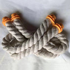 White Soft Rope Orange Drop Button