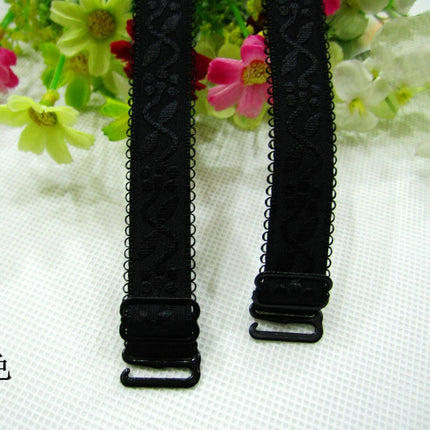 [Factory Low Price Wholesale] 1.5cm Bra Cloth Shoulder Straps Intimates Jacquard Shoulder Straps Individually Packaged