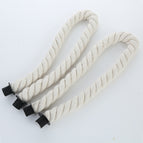 White soft rope Black Drop button