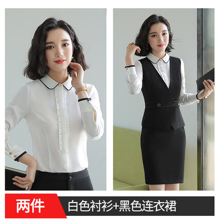 Autumn and Winter Business Suit suit Women's Fortress Work Clothes Fashion Suit Temperament Goddess Business Interview Fixes