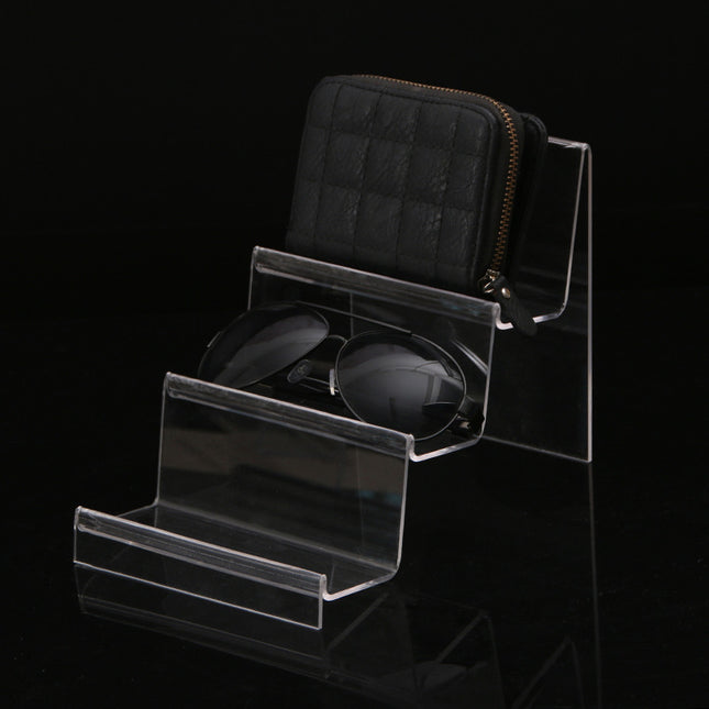 Multi-layer acrylic display stand mobile phone wallet display stand plexiglass transparent display display props