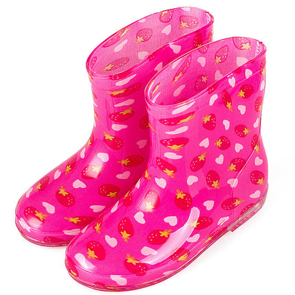 Children's Rain Boots Rainbow Girls Export Export Japanese Cute Student Water Boots Boys Baby Rain Boots Water Shoes Source Cross-Border