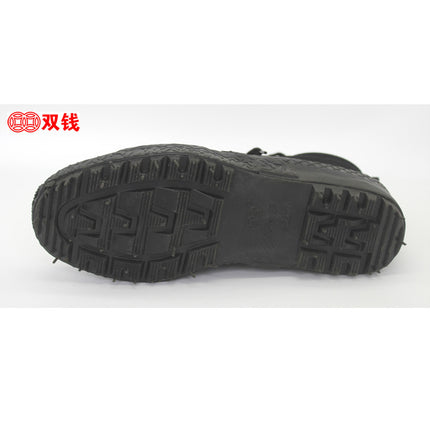 New Double Money Black High-Top Training Shoes Liberation Shoes Security Shoes Labor Protection Shoes Breathable and Comfortable