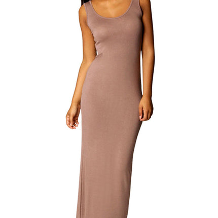 2025 European and American New Summer Casual Women's Clothing Amazon Cross-Border Sexy Vest Long Skirt Sleeveless Slim Dress