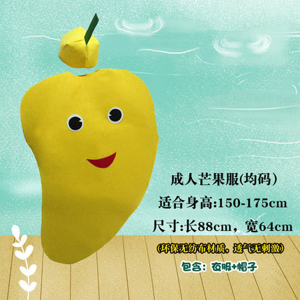 Adult Children's Day Performance Costume Non-woven Fruit and Vegetable Handmade Environmentally Friendly Show Clothes