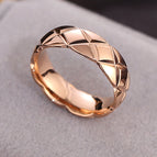 6mm rhombus rose gold / No. 4