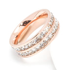 double-row drill rose gold / No. 4