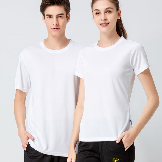 Crewneck class clothes quick-drying culture advertising shirt custom printing solid color activity team clothes short sleeve t-shirt in stock wholesale