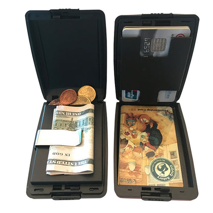 Rfid Aluminum Alloy Card Holder Multifunctional Aluminum Bank Card Holder Stylish Wallet Money Clip Bank Card Business Card Case Card Holder