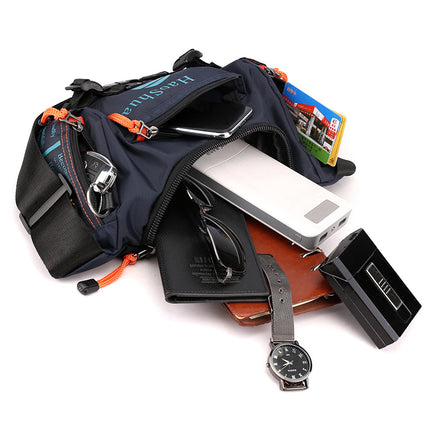 New Multifunctional Outdoor Waist Bag Sports Men's Shoulder Crossbody Bag Waterproof Chest Bag Cycling Climbing Large Capacity Waist Bag