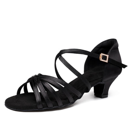 Children's Latin Dance Girls Shoes Cross-border Children's Latin Shoes Soft Sole Girls Latin Practice Shoes Dance Shoes Wholesale