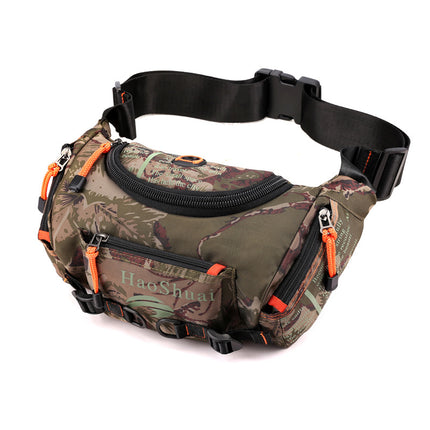 New Multifunctional Outdoor Waist Bag Sports Men's Shoulder Crossbody Bag Waterproof Chest Bag Cycling Climbing Large Capacity Waist Bag