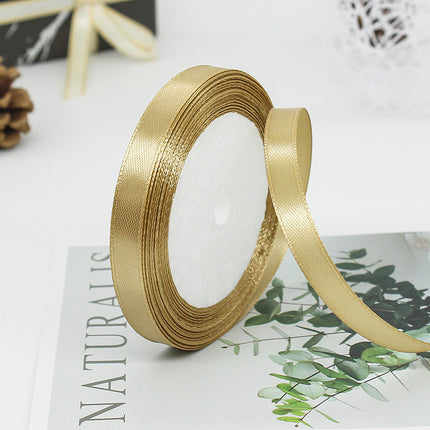 1cm Ribbon Gift Packaging Ribbon Cake Baking Gift Box Ribbon Wedding Decoration Cross-border Ribbon Wholesale