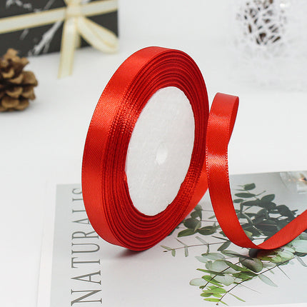 1cm Ribbon Gift Packaging Ribbon Cake Baking Gift Box Ribbon Wedding Decoration Cross-border Ribbon Wholesale