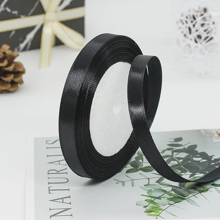 1cm Ribbon Gift Packaging Ribbon Cake Baking Gift Box Ribbon Wedding Decoration Cross-border Ribbon Wholesale