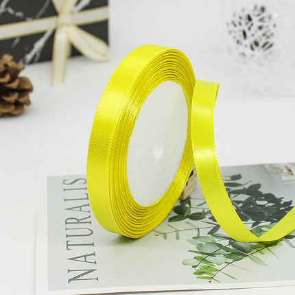 1cm Ribbon Gift Packaging Ribbon Cake Baking Gift Box Ribbon Wedding Decoration Cross-border Ribbon Wholesale