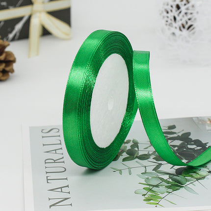 1cm Ribbon Gift Packaging Ribbon Cake Baking Gift Box Ribbon Wedding Decoration Cross-border Ribbon Wholesale