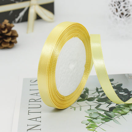 1cm Ribbon Gift Packaging Ribbon Cake Baking Gift Box Ribbon Wedding Decoration Cross-border Ribbon Wholesale