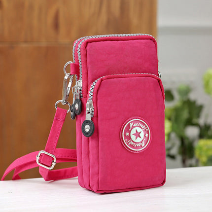 2020 Korean style mobile phone bag women's mobile phone bag packaging zipper printed small bag summer shoulder bag women's crossbody