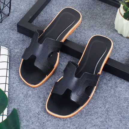 New Style Slippers for Women Summer Outer Wear K-Style Ins Popular Shrimp Skin Fashion Slippers Aliexpress Amazon Wholesale