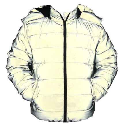 New Winter Products European and American Large Size Reflective Cotton Clothes for Men and Women, Luminous Bread Outwears, Cross-Border Fashionable Cotton Clothes