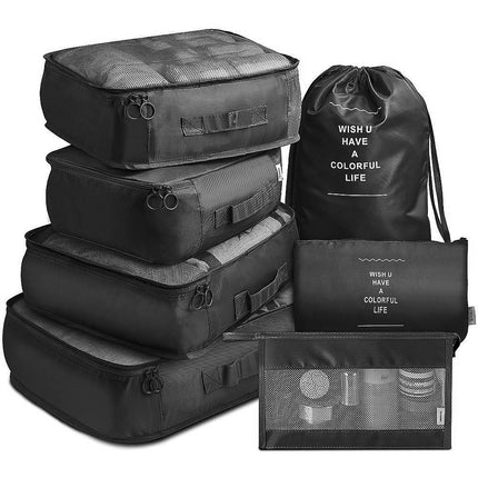 Travel storage bag suit seven-piece clothing classification storage bag luggage storage bag 7 pieces suit