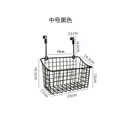 Cabinet Door Rear Hanging Basket Storage Frame Dormitory Artifact Bedside Hanging Basket Kitchen Bathroom Multifunctional Finishing Storage Basket