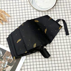 Fully automatic-bronzing feathers-Black / Vinyl umbrella
