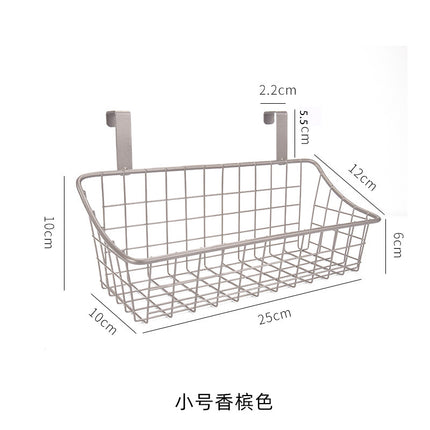 Cabinet Door Rear Hanging Basket Storage Frame Dormitory Artifact Bedside Hanging Basket Kitchen Bathroom Multifunctional Finishing Storage Basket