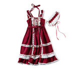 Red dress + headdress / All yards