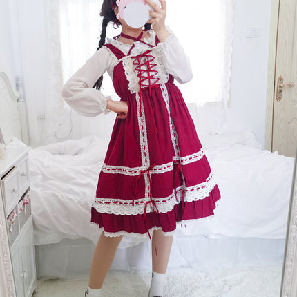 Spot thin baby doll ribbon lace dress dress headdress recruit a generation of hair