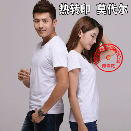 Heat transfer sublimation clothing clothing personality production sublimation modal print blank t-shirt advertising shirt wholesale manufacturers