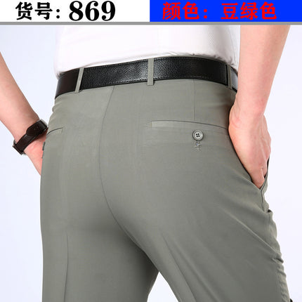 Yifan shark spring and summer men's thin business casual suit pants non-ironing middle-aged men's pants overalls long pants wholesale