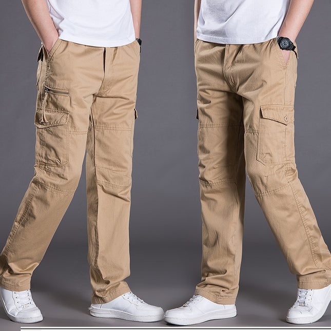 Spring and Autumn Casual Long Pants Men's Casual Pants Men's Outdoor Loose Overalls Men's Pants Straight plus size Sports Pants for Men