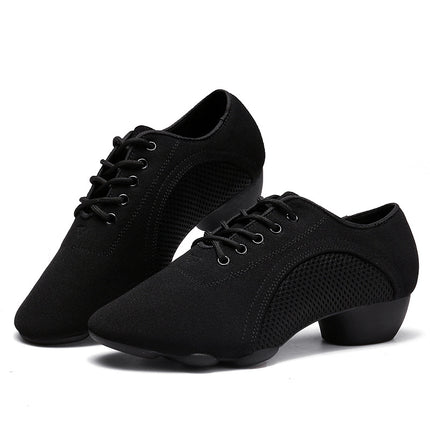 Dance Shoes Teacher Shoes Men and Women Latin Teacher Shoes Children Oxford Cloth Dance Shoes Cross Border Dance Shoes Parent-Child Dance