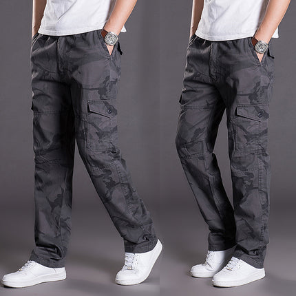 Spring and Autumn Casual Long Pants Men's Casual Pants Men's Outdoor Loose Overalls Men's Pants Straight plus size Sports Pants for Men