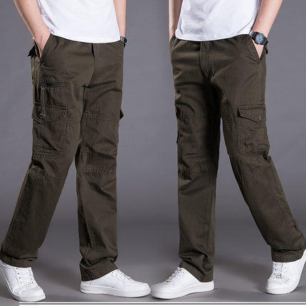 Spring and Autumn Casual Long Pants Men's Casual Pants Men's Outdoor Loose Overalls Men's Pants Straight plus size Sports Pants for Men