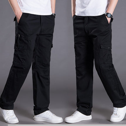 Spring and Autumn Casual Long Pants Men's Casual Pants Men's Outdoor Loose Overalls Men's Pants Straight plus size Sports Pants for Men