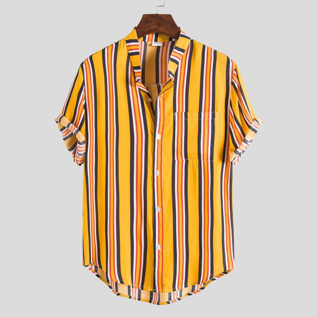 2020 cross-border Europe and the United States explosions men's AliExpress ebay Amazon wish men's shirt beach shirt