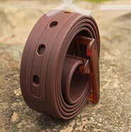 Silicone Belt Candy Color Fashionable Men's and Women's Belt Factory Security Inspection Belt Adjustable One-Piece Drop Shipping Cross-Border