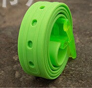 Silicone Belt Candy Color Fashionable Men's and Women's Belt Factory Security Inspection Belt Adjustable One-Piece Drop Shipping Cross-Border