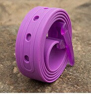 Silicone Belt Candy Color Fashionable Men's and Women's Belt Factory Security Inspection Belt Adjustable One-Piece Drop Shipping Cross-Border