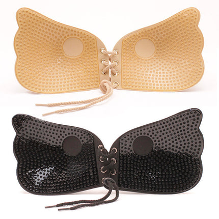 Silicone Chest Stickers Small Chest Large Sling Women's Wedding Dress Invisible Bra Flat Chest Gathering Upper Bracing Thin Breast Stickers Wholesale
