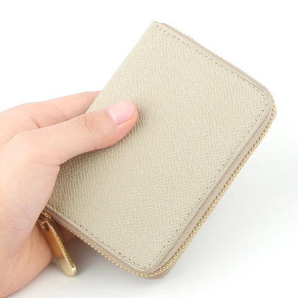 Japan Amazon Lotte New Women's Short Hand Coin Purse Coin Bag Saffiano Small Wallet Cloth
